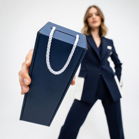 granatowe pudełko w68